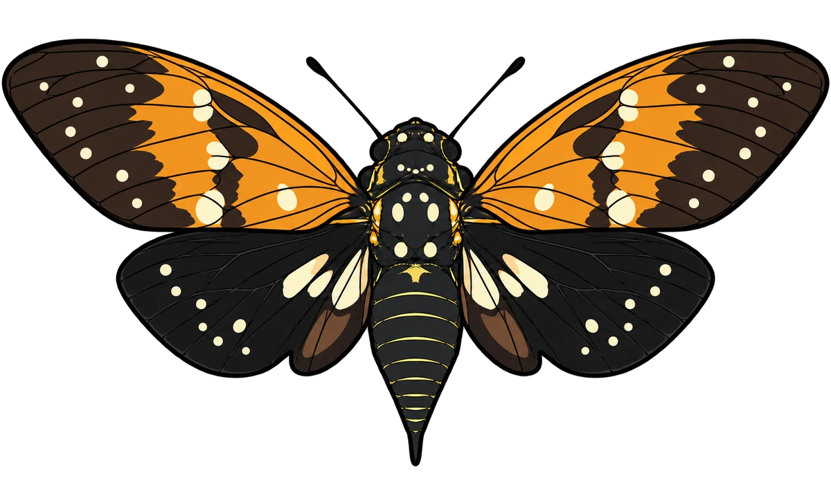 Ambragaeana ambra, dorsal view