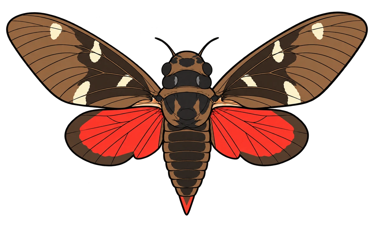 Balinta octonotata, dorsal view