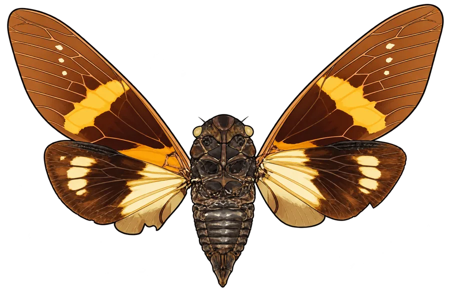 Becquartina bicolor, female ventral view.
