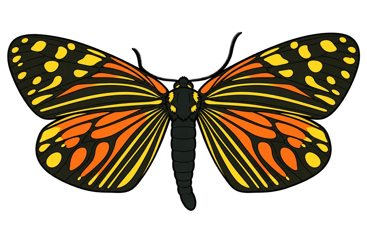 Campylotes histrionicus, dorsal view