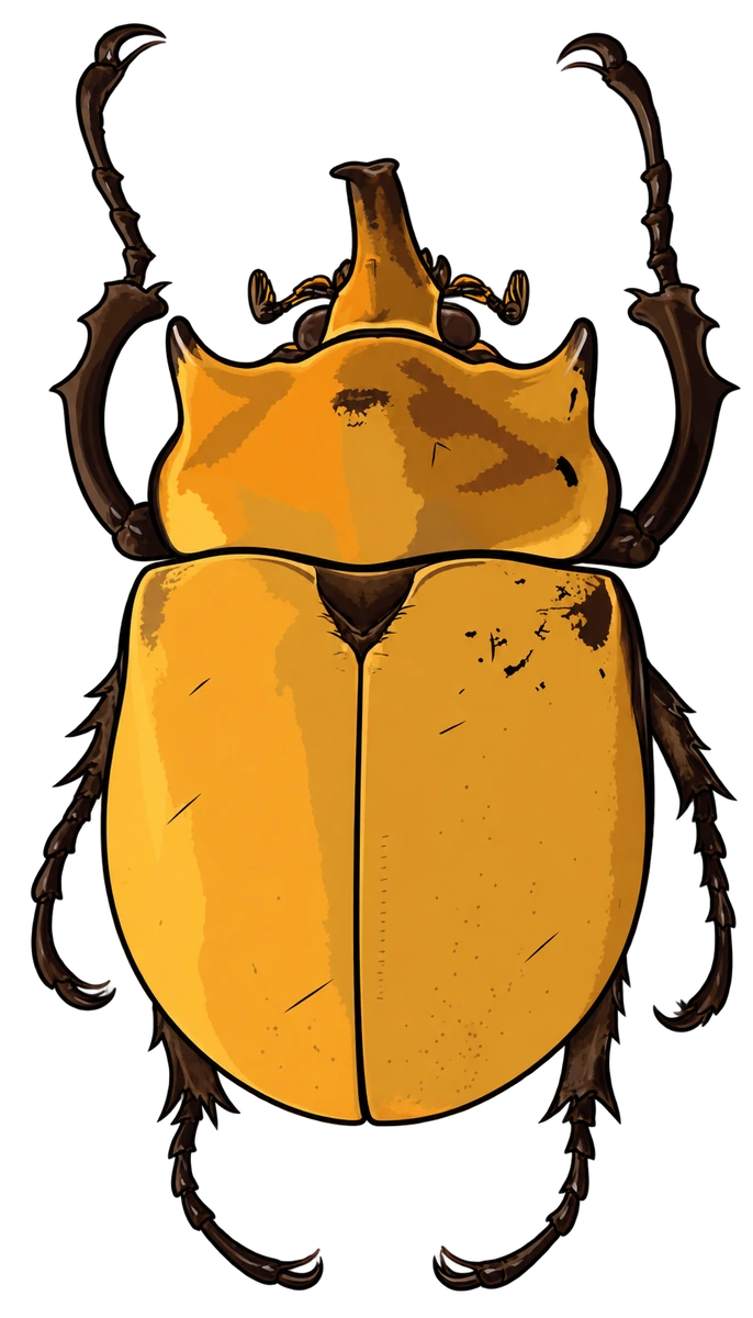 Megasoma elephas, dorsal view
