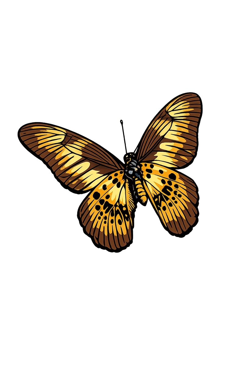 Graphium latreillianus, left-tilted ventral study