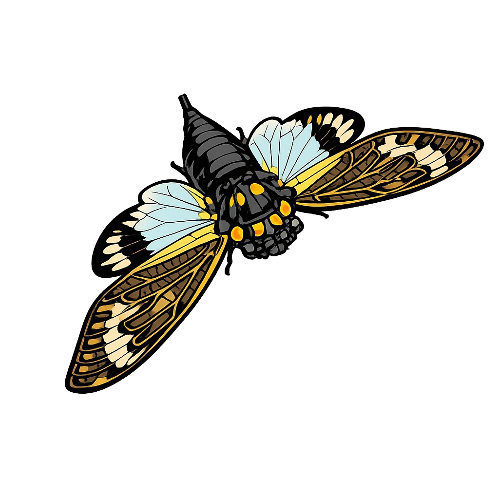 Distantalna splendida, overhead flight study