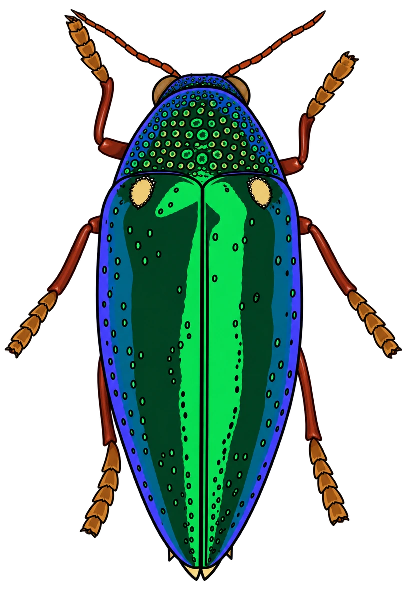 Sternocera aequisignata, dorsal view