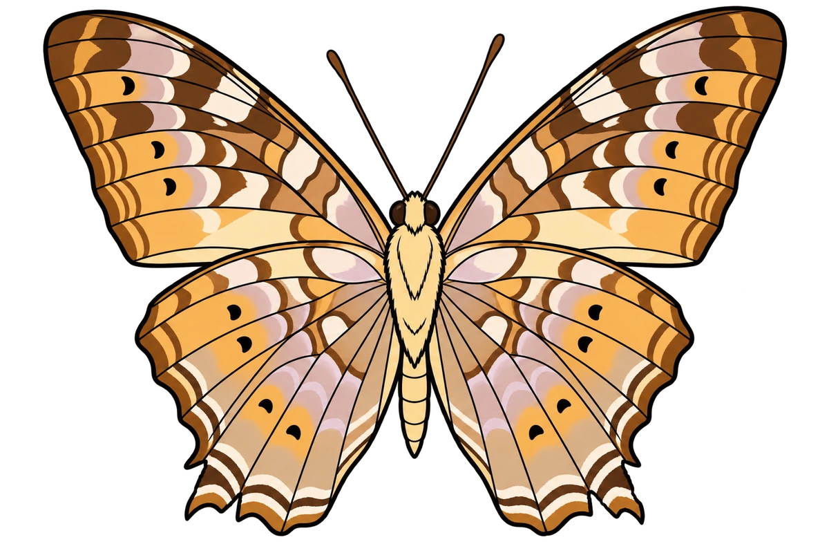 Vagrans egista, ventral view
