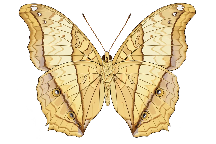 Vindula erota, female ventral view.