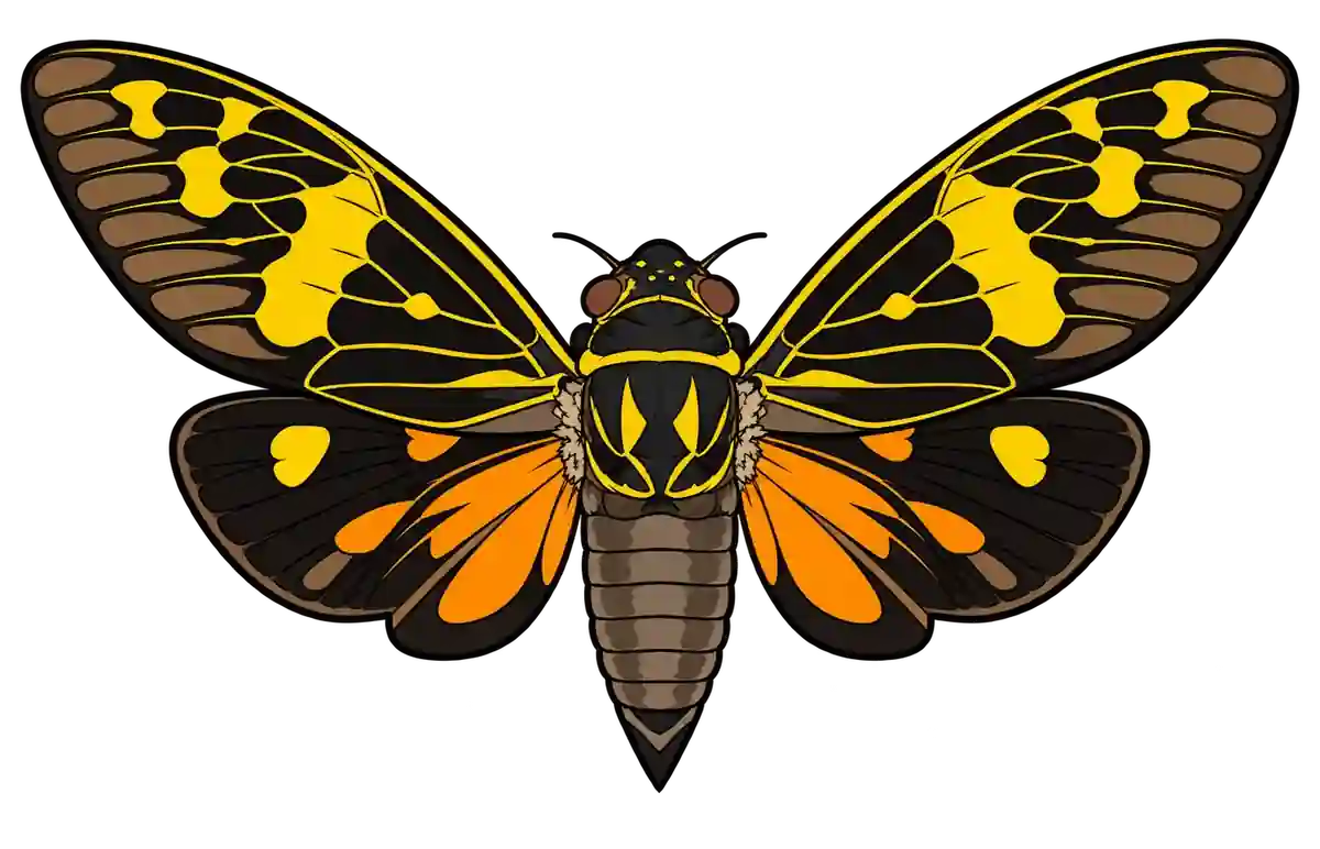 Callogaeana festiva, dorsal view