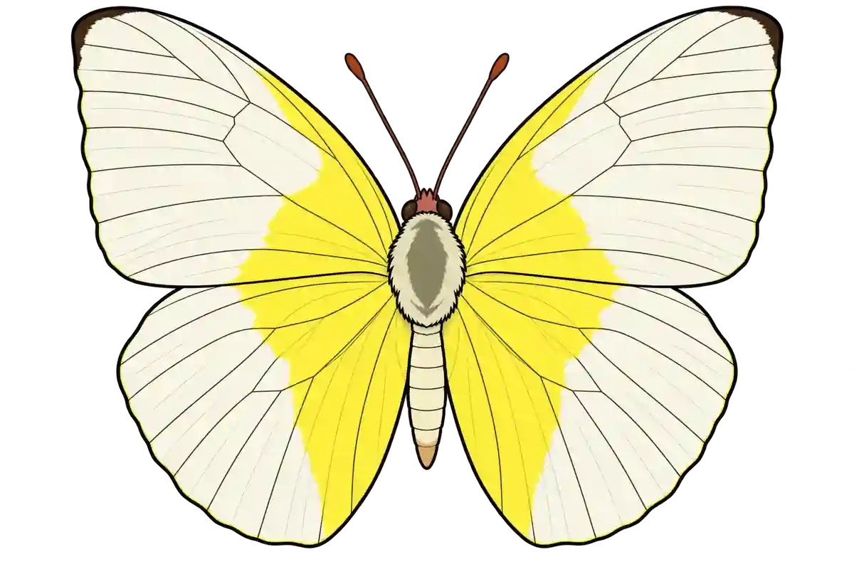 Catopsilia pomona, dorsal view