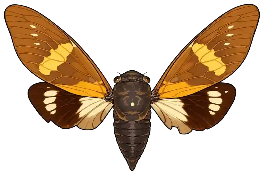 Becquartina bicolor, female dorsal view.