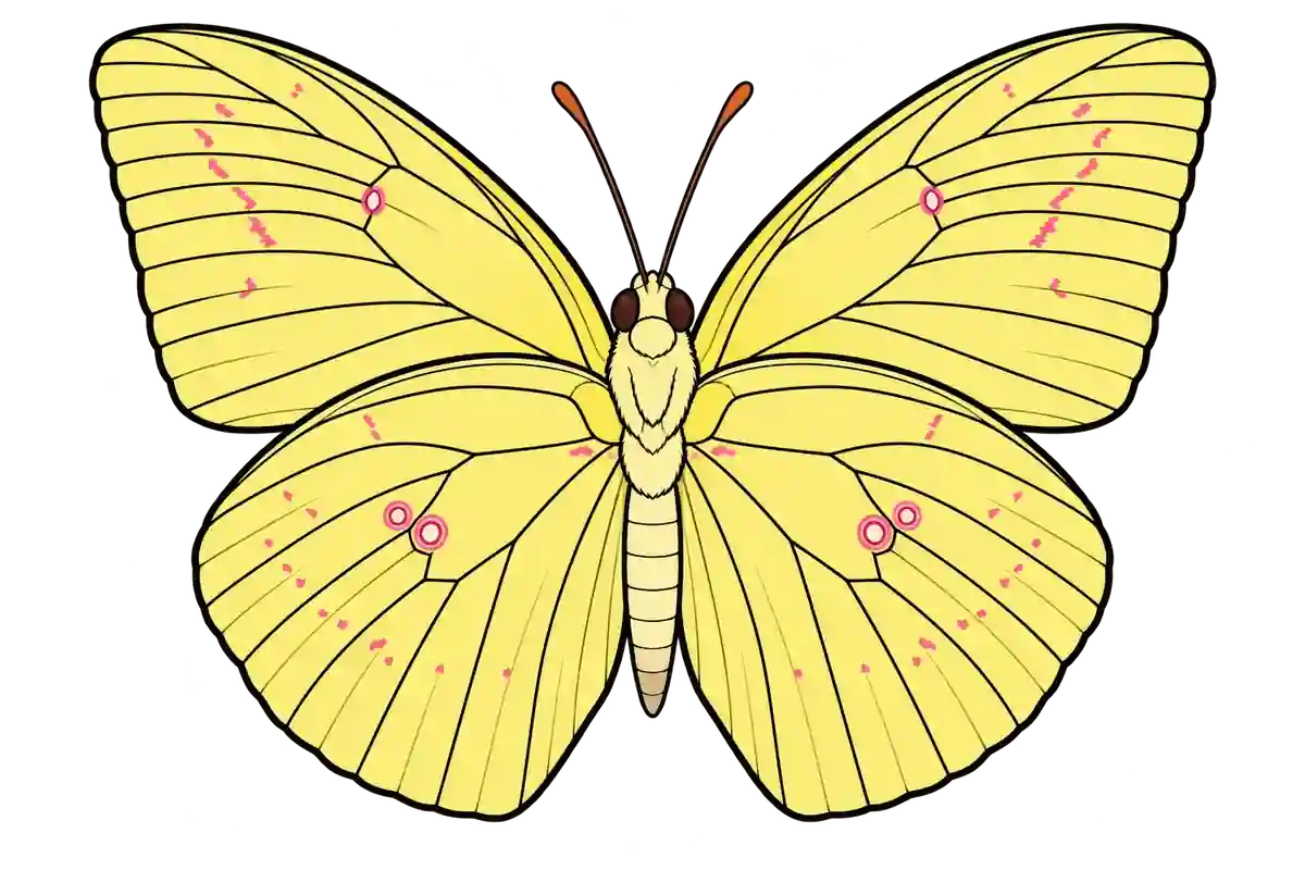 Catopsilia pomona, ventral view