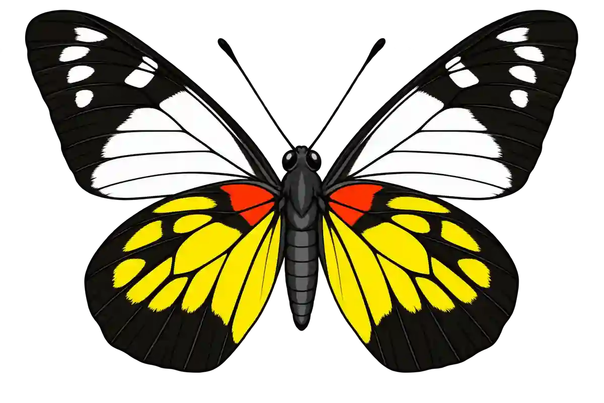 Delias ottonia, ventral view