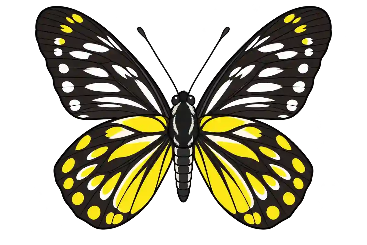 Delias wilemani, ventral view