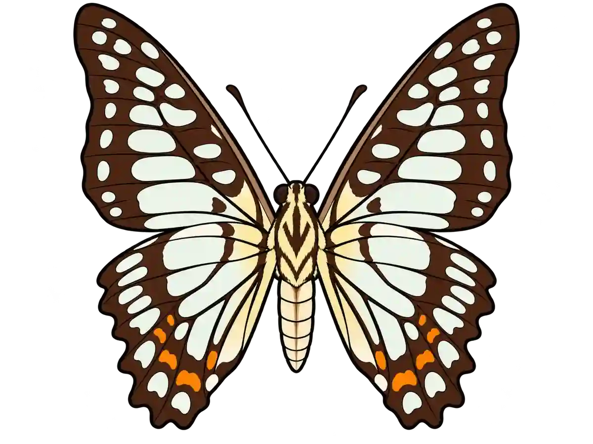 Graphium chironides, ventral view