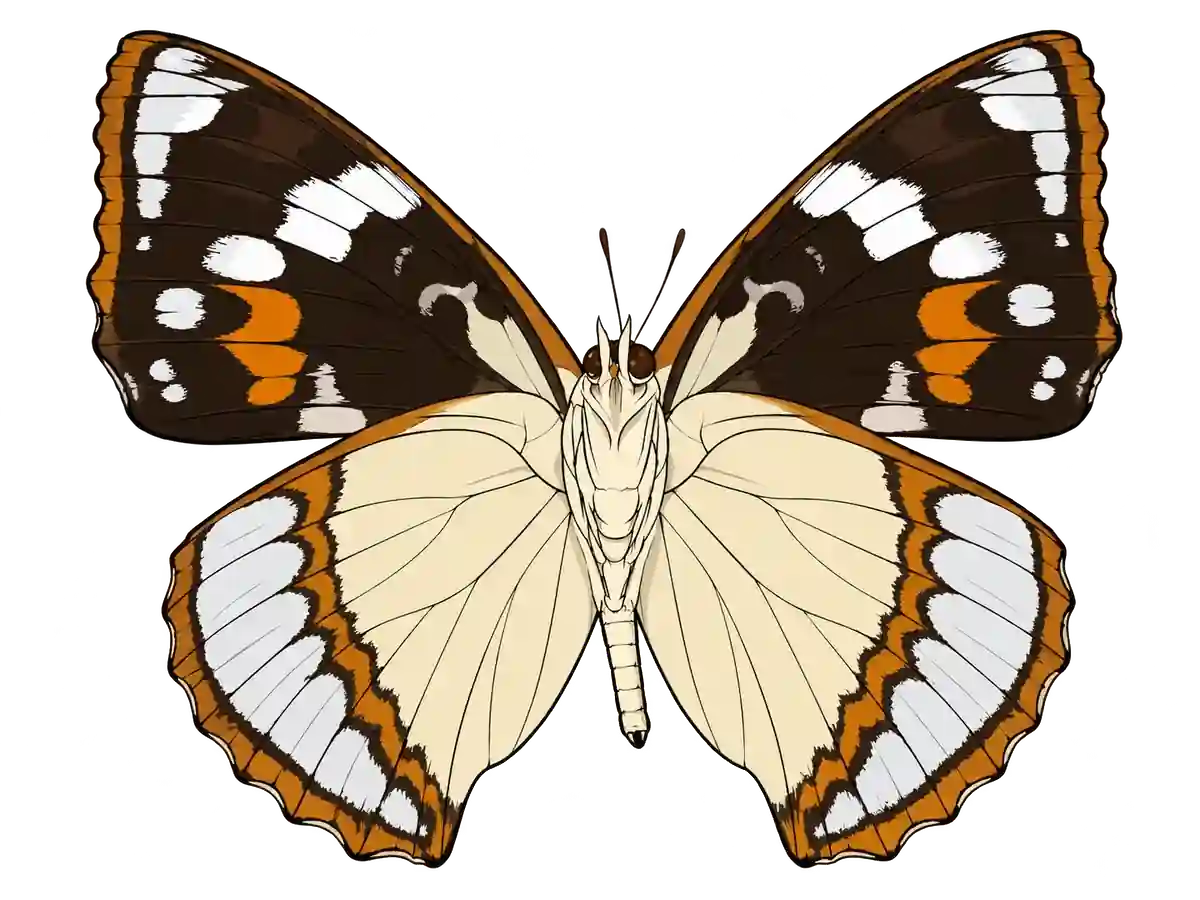 Mimathyma schrenckii ventral illustration