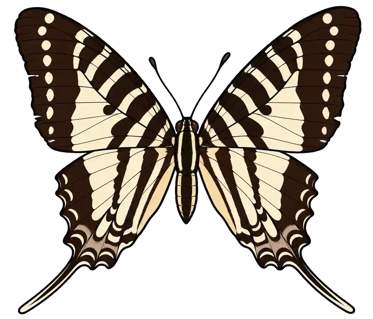 Graphium nomius, dorsal view