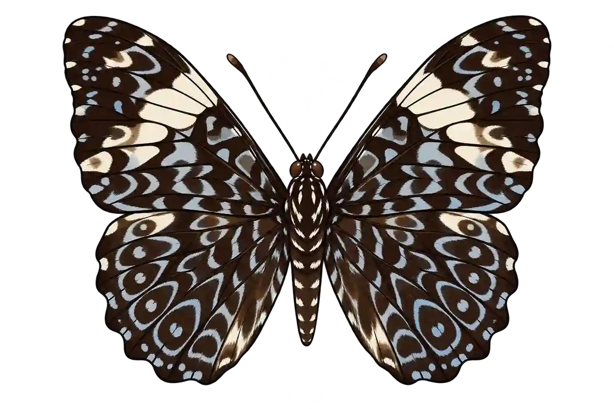 Hamadryas amphinome, dorsal view
