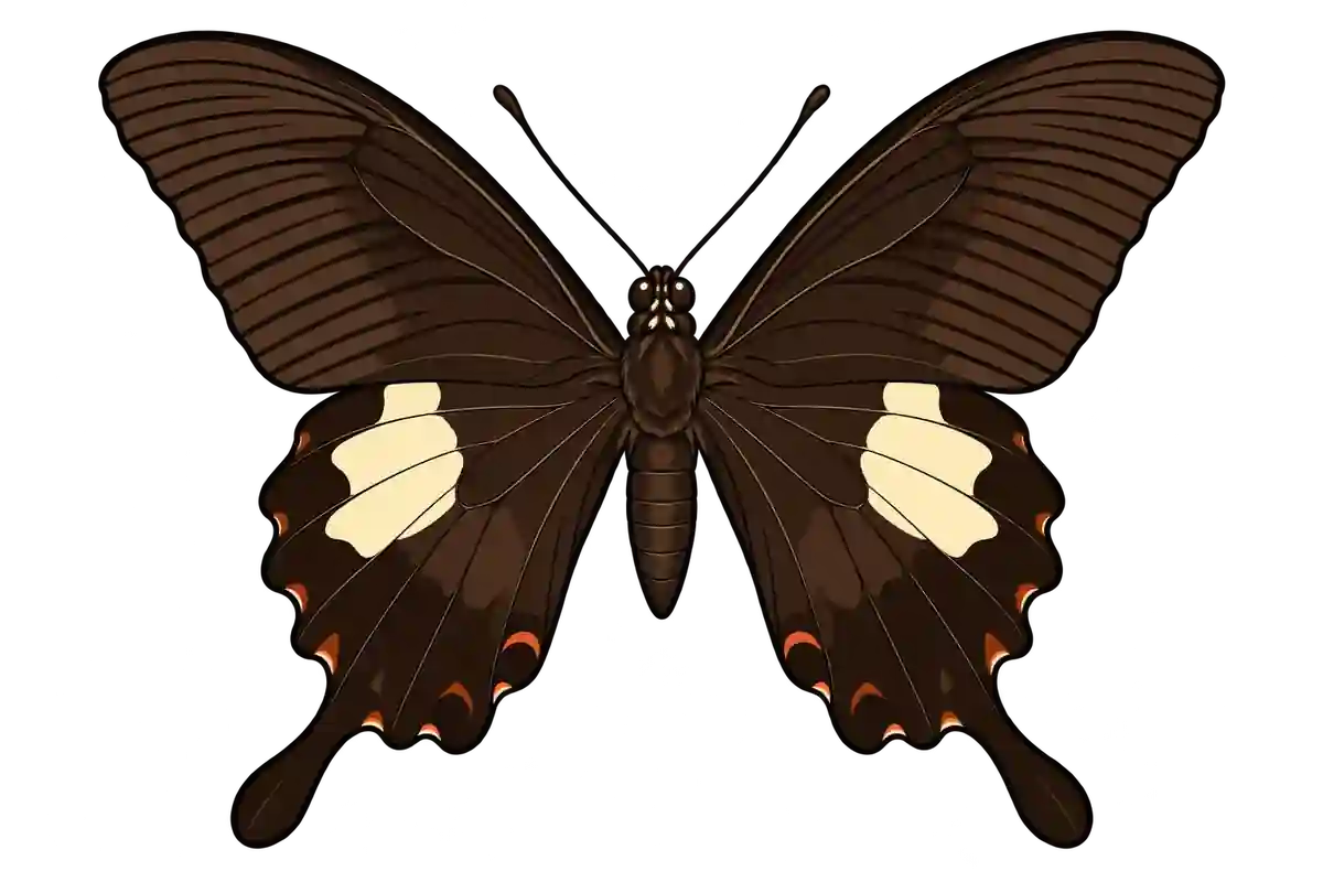 Papilio helenus, dorsal view