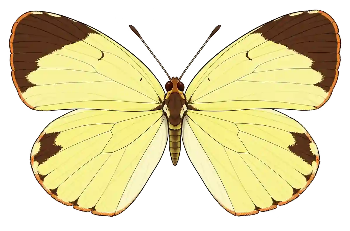 Pyrisitia lisa, dorsal view