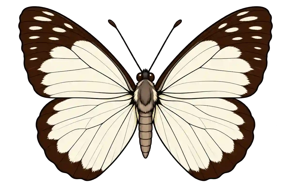 Prioneris autothisbe, dorsal view