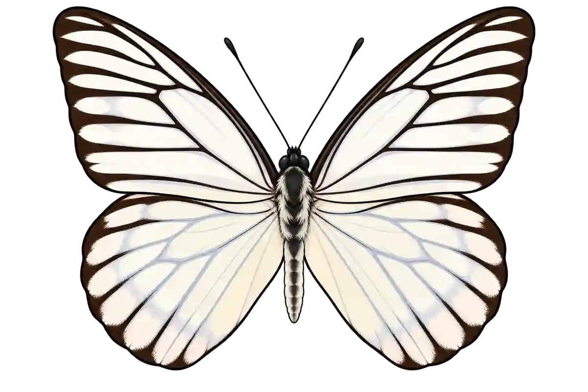 Prioneris sita, dorsal view