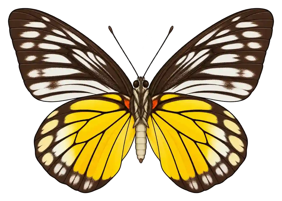 Prioneris clemanthe, ventral view