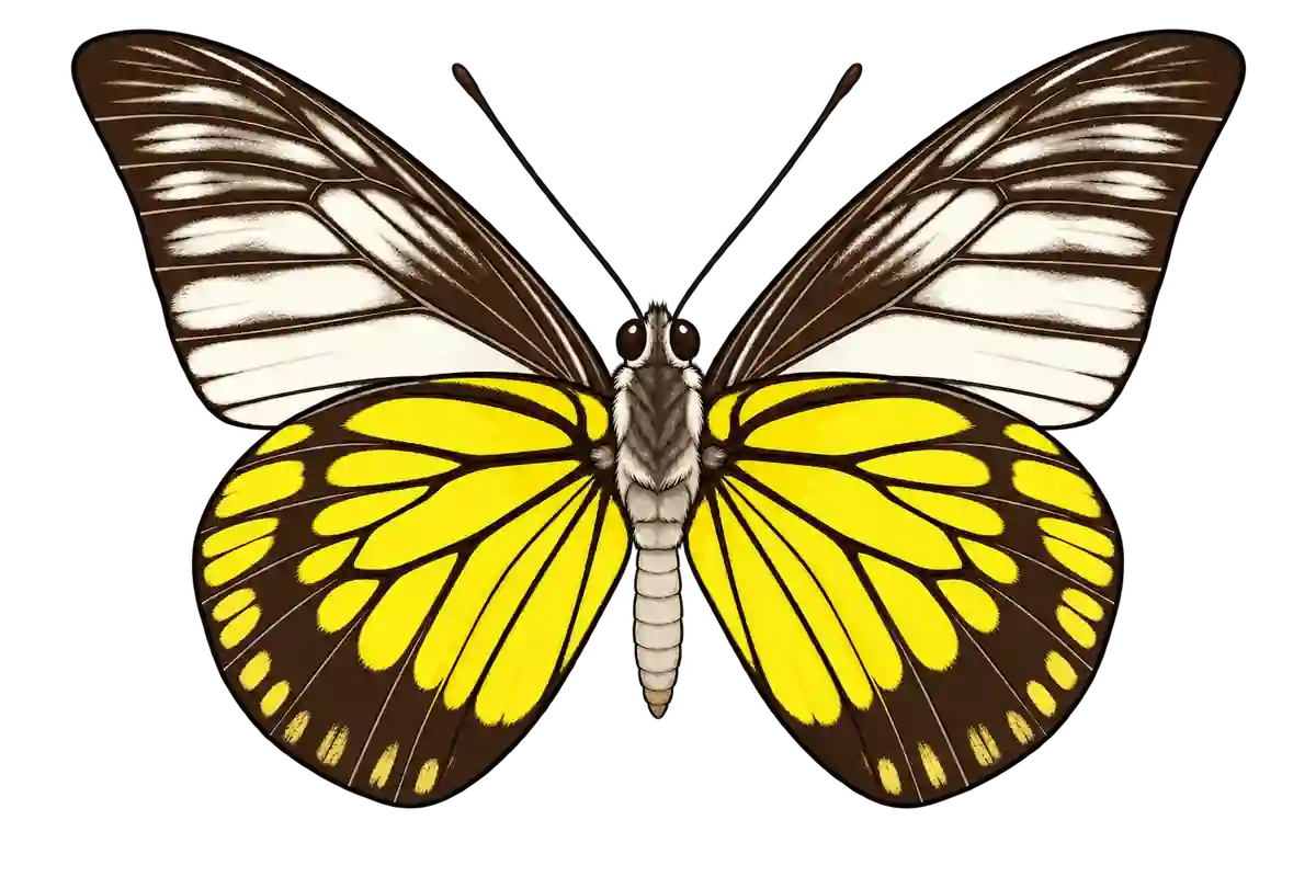 Prioneris cornelia, ventral view