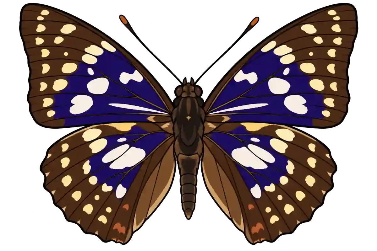 Sasakia charonda, dorsal view