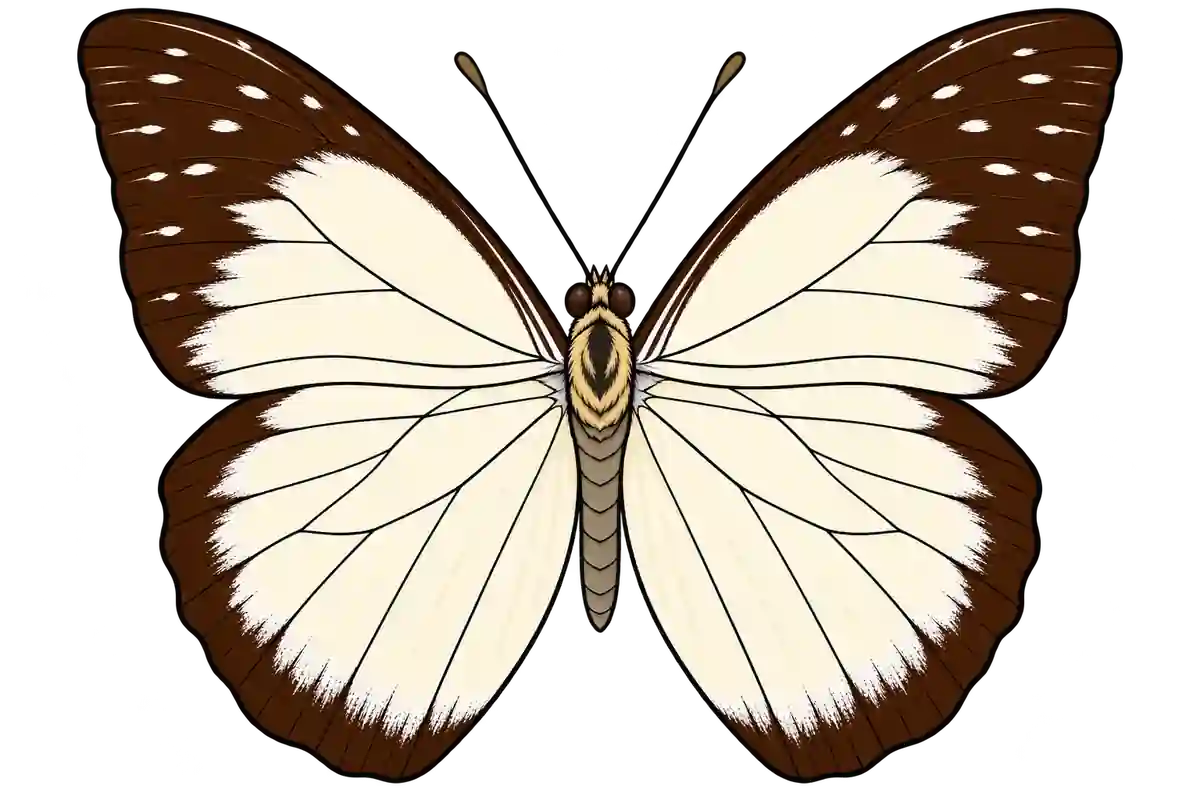 Prioneris hypsipyle, dorsal view