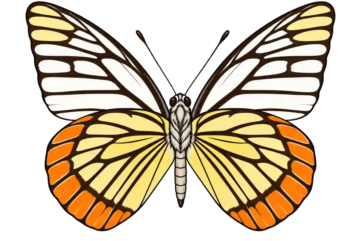 Prioneris sita, ventral view