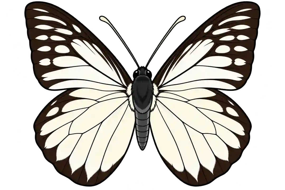 Prioneris thestylis, dorsal view