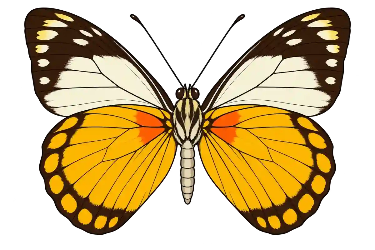 Prioneris autothisbe, ventral view