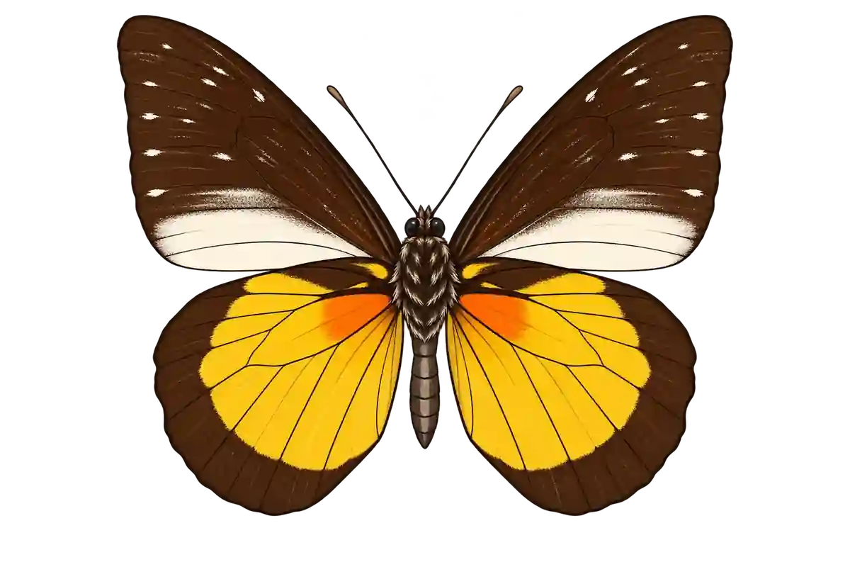 Prioneris hypsipyle, ventral view