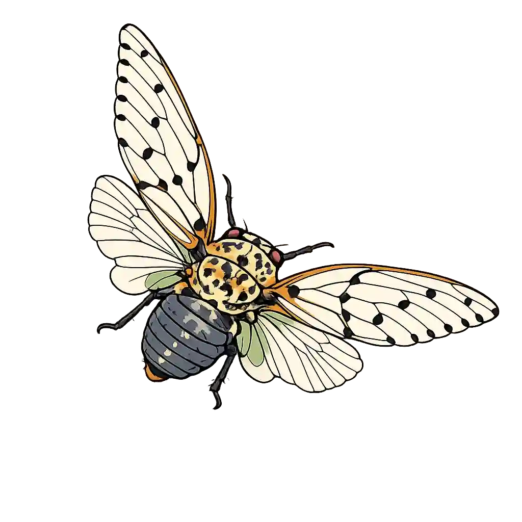 Ayuthia spectabile, oblique spread-wing study