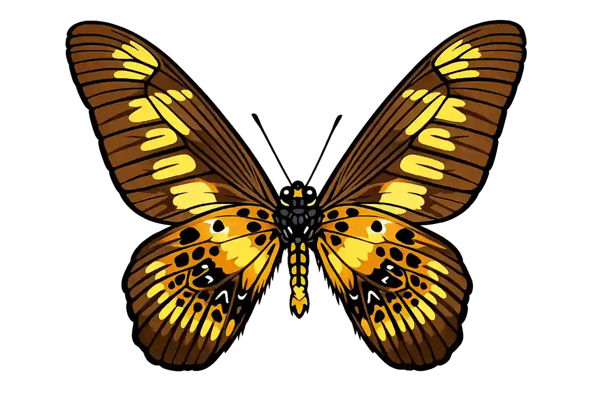 Graphium latreillianus, open-wing ventral study