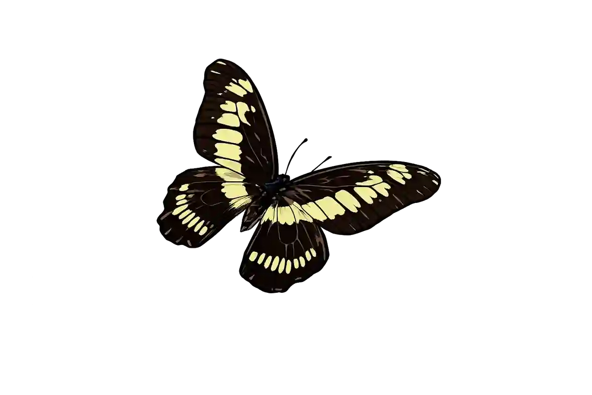Graphium latreillianus, oblique right dorsal study
