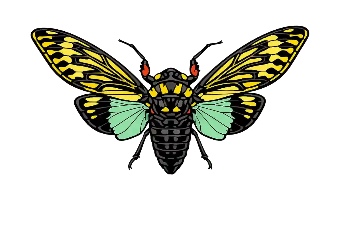 Distantalna splendida dorsal illustration