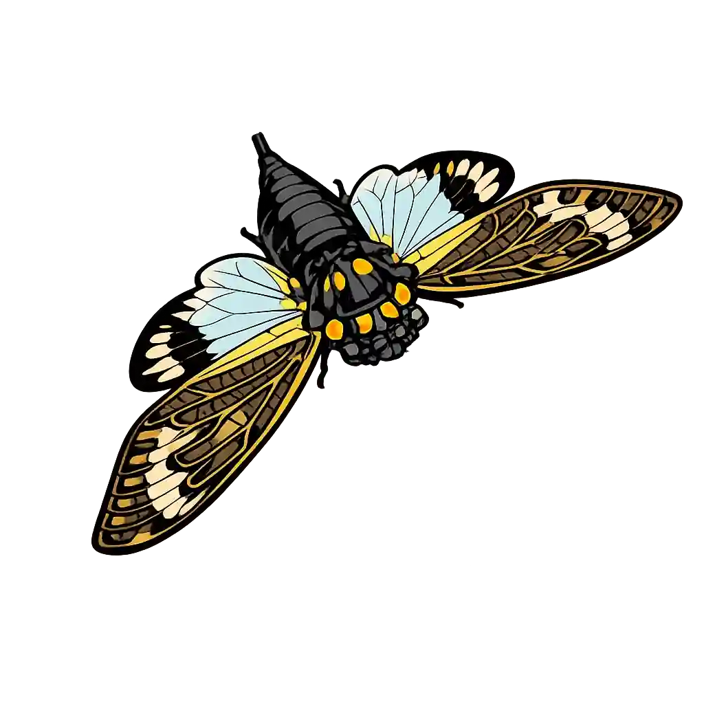 Distantalna splendida, overhead flight study
