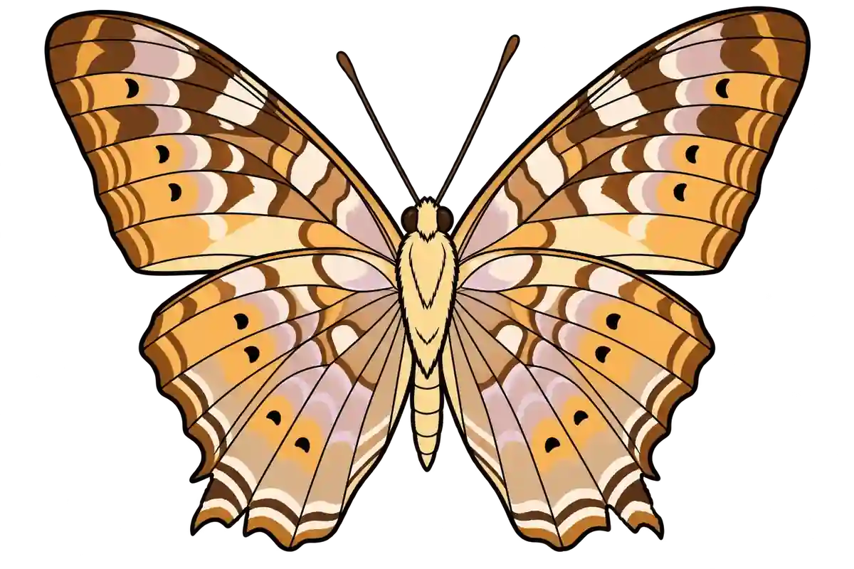 Vagrans egista, ventral view