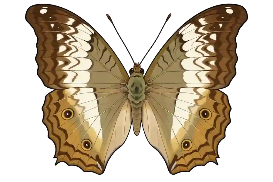 Vindula erota, female dorsal view.