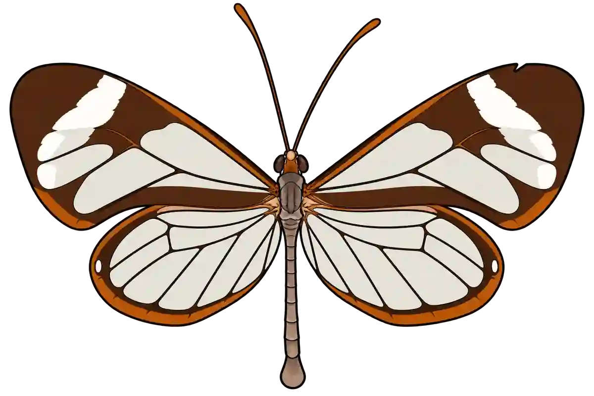 Greta morgane, dorsal view