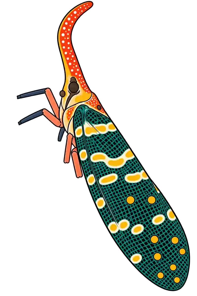 Pyrops candelaria, dorsal view
